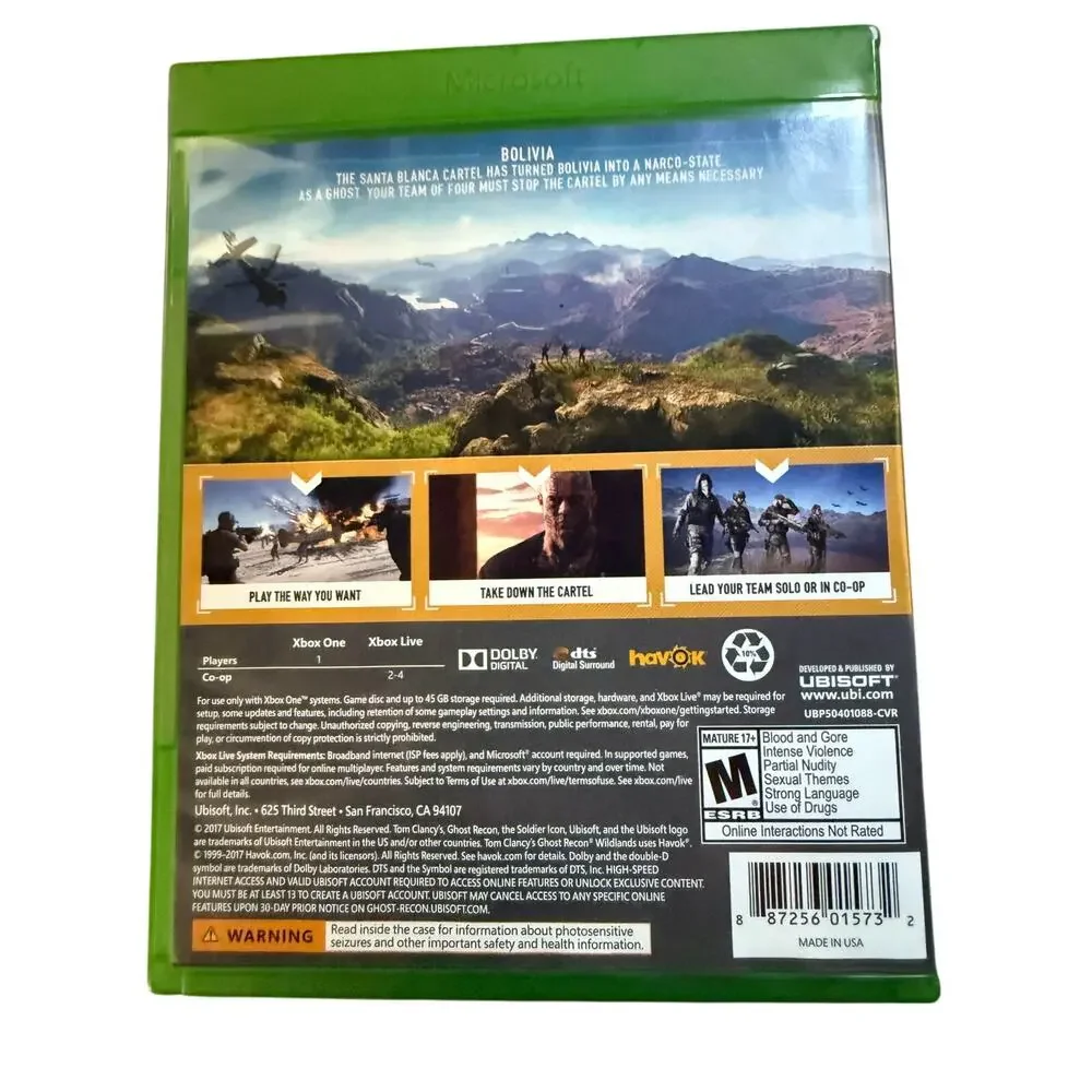 Ubisoft Ghost Recon: Wildlands Day 1 Edition Xbox One Preowned